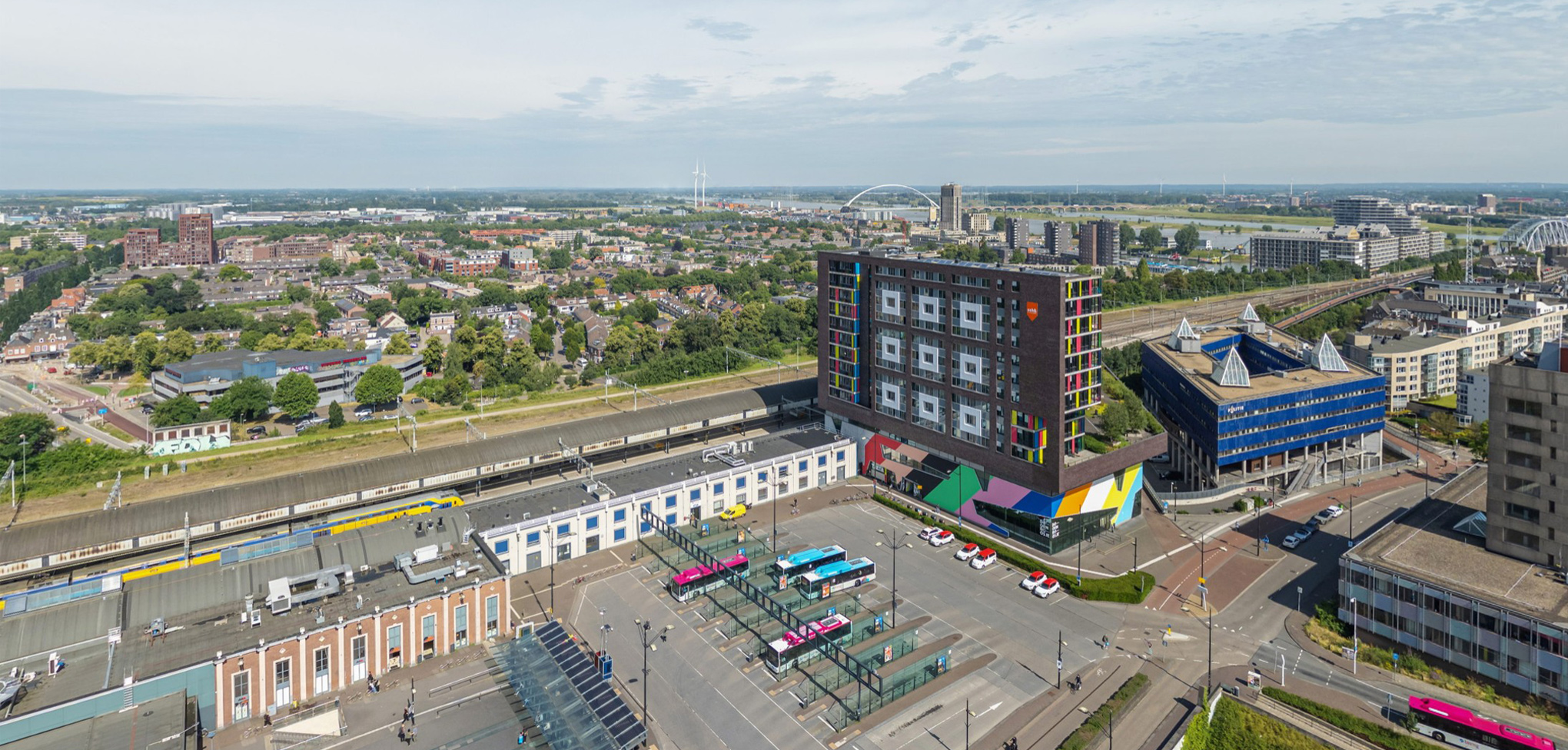 Artist impression van Het Nieuwe Metterswane vanaf de Van Schaeck Mathonsingel.