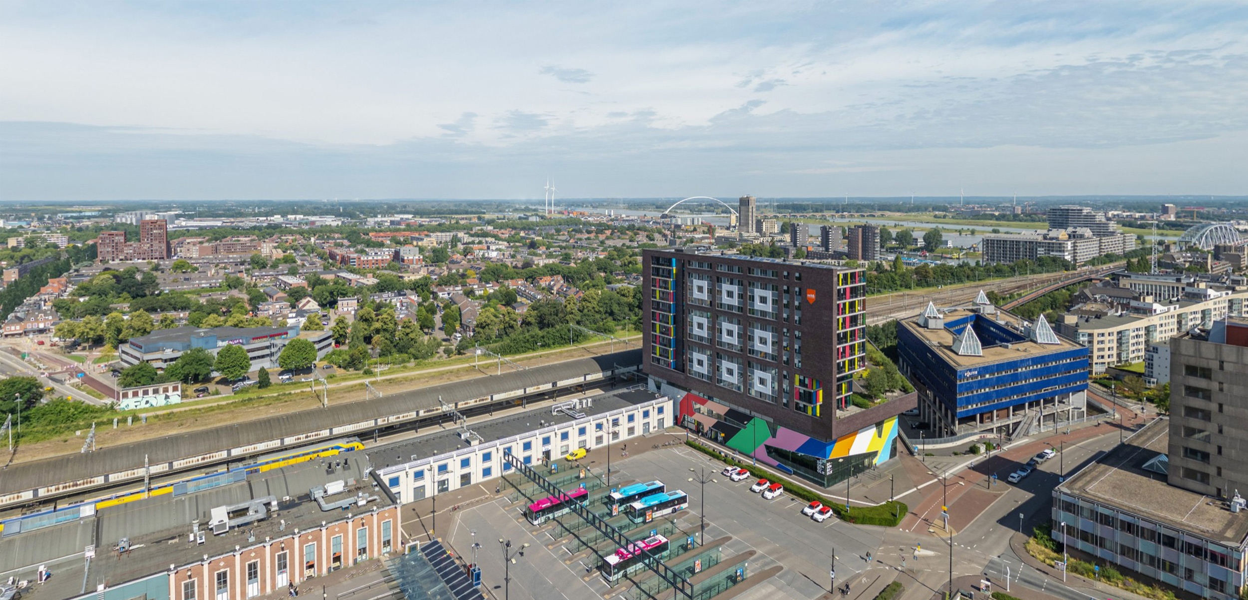 Artist impression van Het Nieuwe Metterswane vanaf de Van Schaeck Mathonsingel.